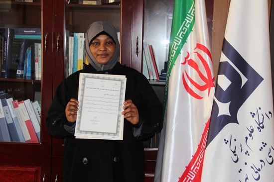 اسماء مختار صحابی، دانشجوی بین‌الملل مقطع دکتری تخصصی گروه نانو فناوری پزشکی، 